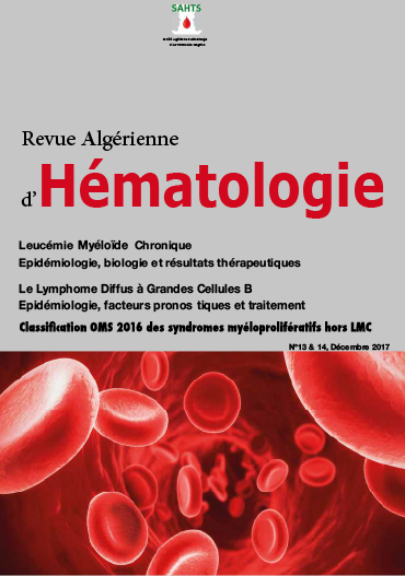 REVUE ALGÉRIENNE D'HÉMATOLOGIE N° 13 / 14